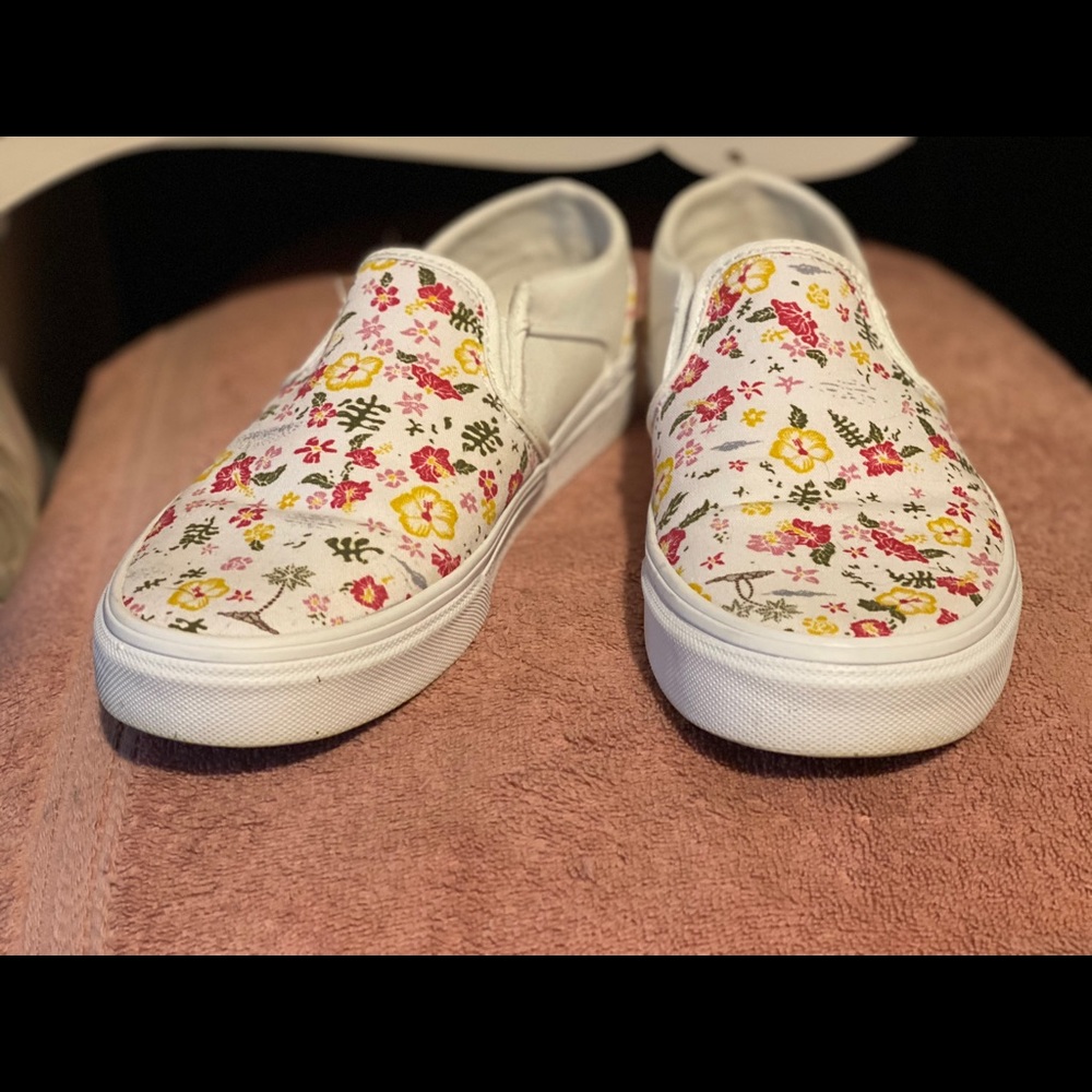 Womens Asher Tropical print Vans